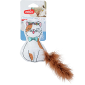 Котешка играчка CHATOUILLE TOY CAT FLOWER с истинки пера и котешка трева